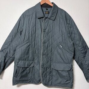Bogner Men's Charcoal Quilted Lightweight Jacket. Snap Front, Multiple Pockets.
